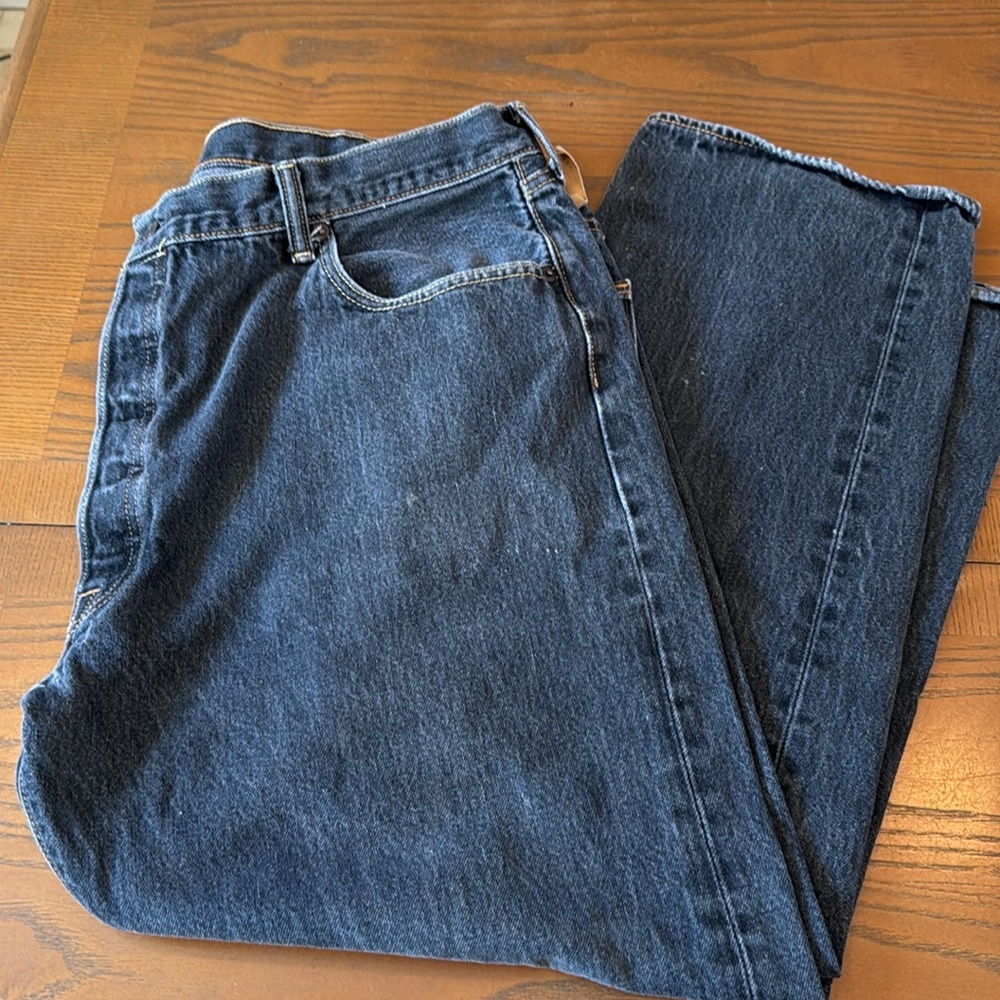 Levi's 501 Original Altered W44 L27.5” Men's Black Jeans - Picture 11 of 13